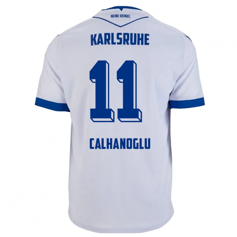 Danxen Heren Turan Calhanoglu #11 Wit Blauw Uitshirt Uittenue 2025/26 T-Shirt België