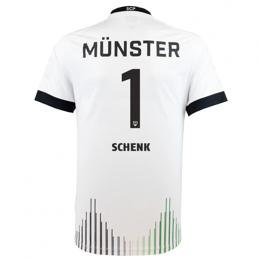 Danxen Heren Johannes Schenk #1 Wit Zwart Uitshirt Uittenue 2025/26 T-Shirt België