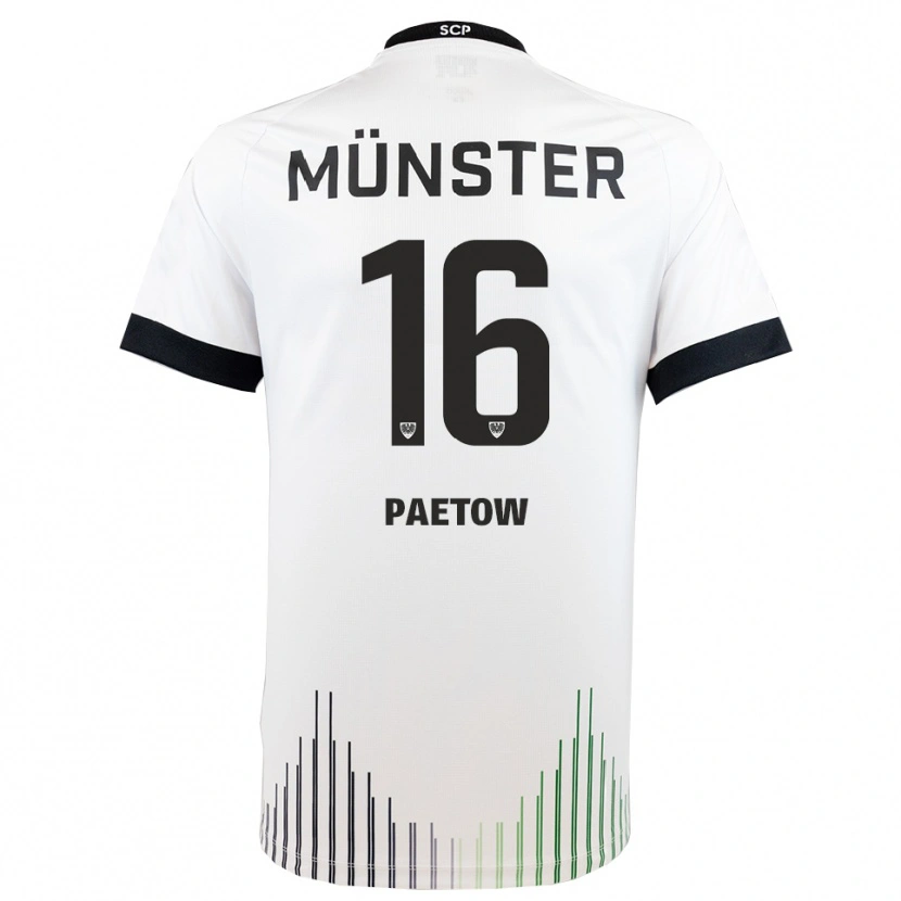 Danxen Heren Torge Paetow #16 Wit Zwart Uitshirt Uittenue 2025/26 T-Shirt België