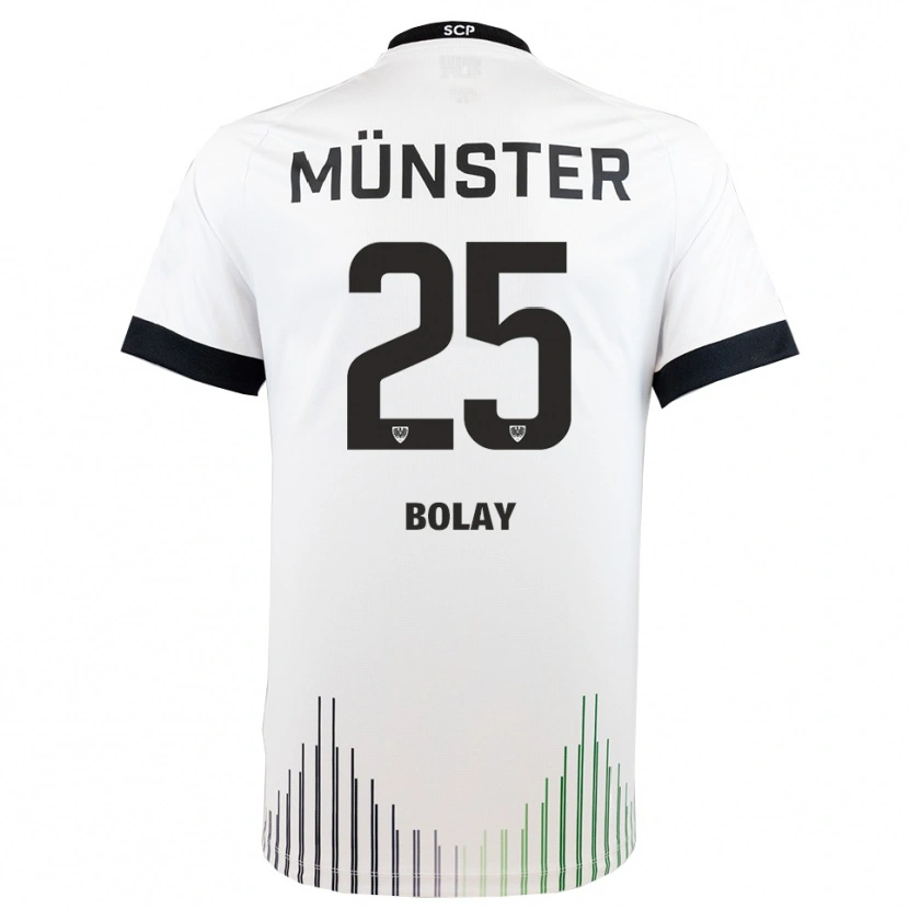 Danxen Heren Luca Bolay #25 Wit Zwart Uitshirt Uittenue 2025/26 T-Shirt België