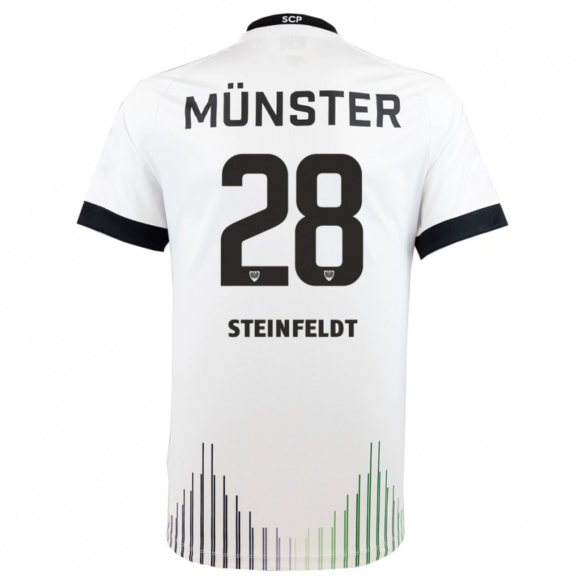 Danxen Heren Luca Steinfeldt #28 Wit Zwart Uitshirt Uittenue 2025/26 T-Shirt België