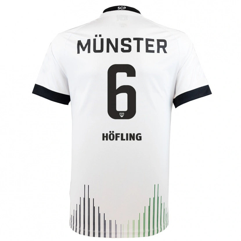 Danxen Heren Till Höfling #6 Wit Zwart Uitshirt Uittenue 2025/26 T-Shirt België