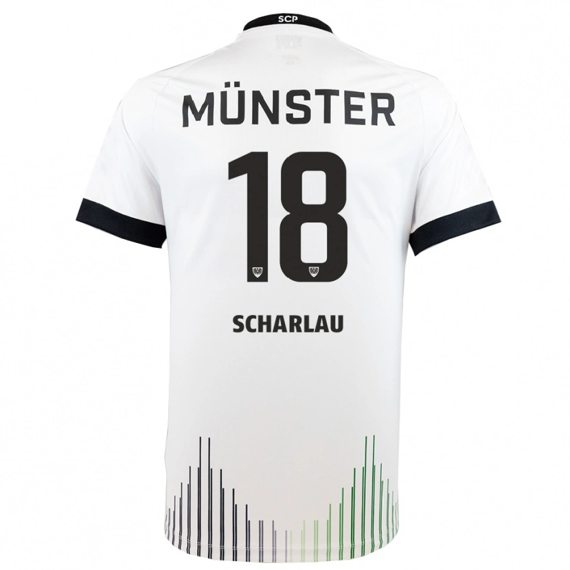 Danxen Heren Michel Scharlau #18 Wit Zwart Uitshirt Uittenue 2025/26 T-Shirt België