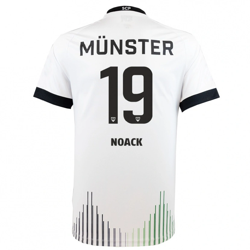Danxen Heren Finn Noack #19 Wit Zwart Uitshirt Uittenue 2025/26 T-Shirt België