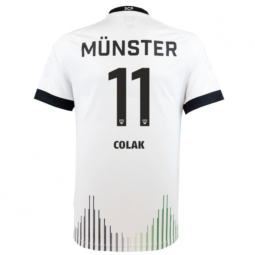 Danxen Heren Alper Colak #11 Wit Zwart Uitshirt Uittenue 2025/26 T-Shirt België