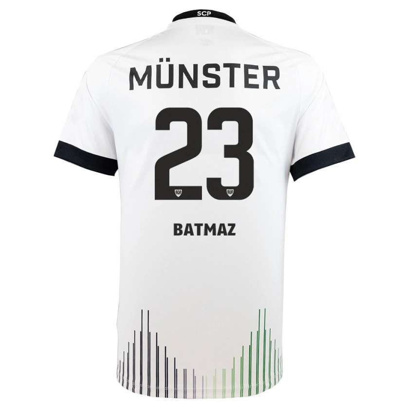 Danxen Heren Malik Batmaz #23 Wit Zwart Uitshirt Uittenue 2025/26 T-Shirt België