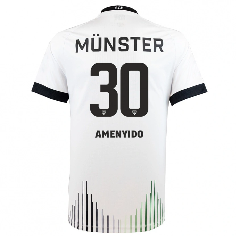 Danxen Heren Etienne Amenyido #30 Wit Zwart Uitshirt Uittenue 2025/26 T-Shirt België