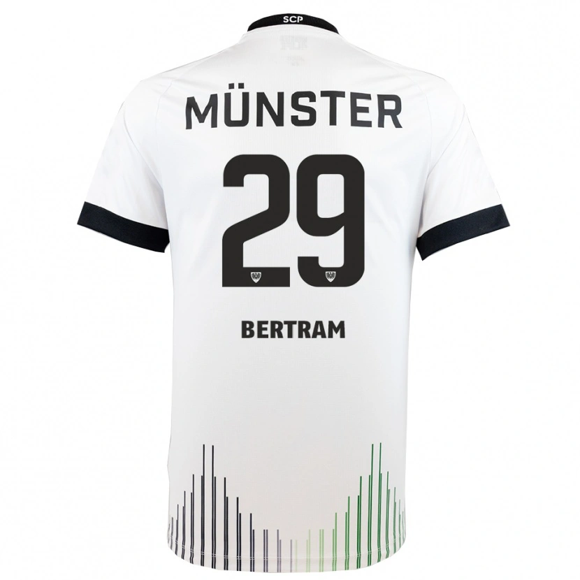 Danxen Heren Mats Bertram #29 Wit Zwart Uitshirt Uittenue 2025/26 T-Shirt België