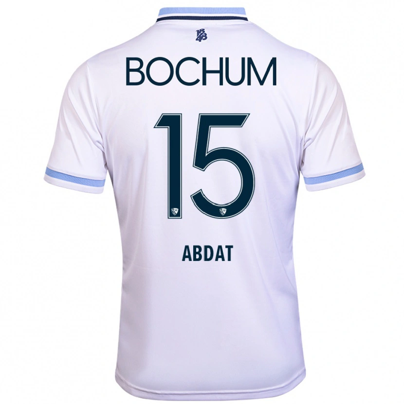 Danxen Heren Nicolas Abdat #15 Wit Hemelsblauw Uitshirt Uittenue 2025/26 T-Shirt België
