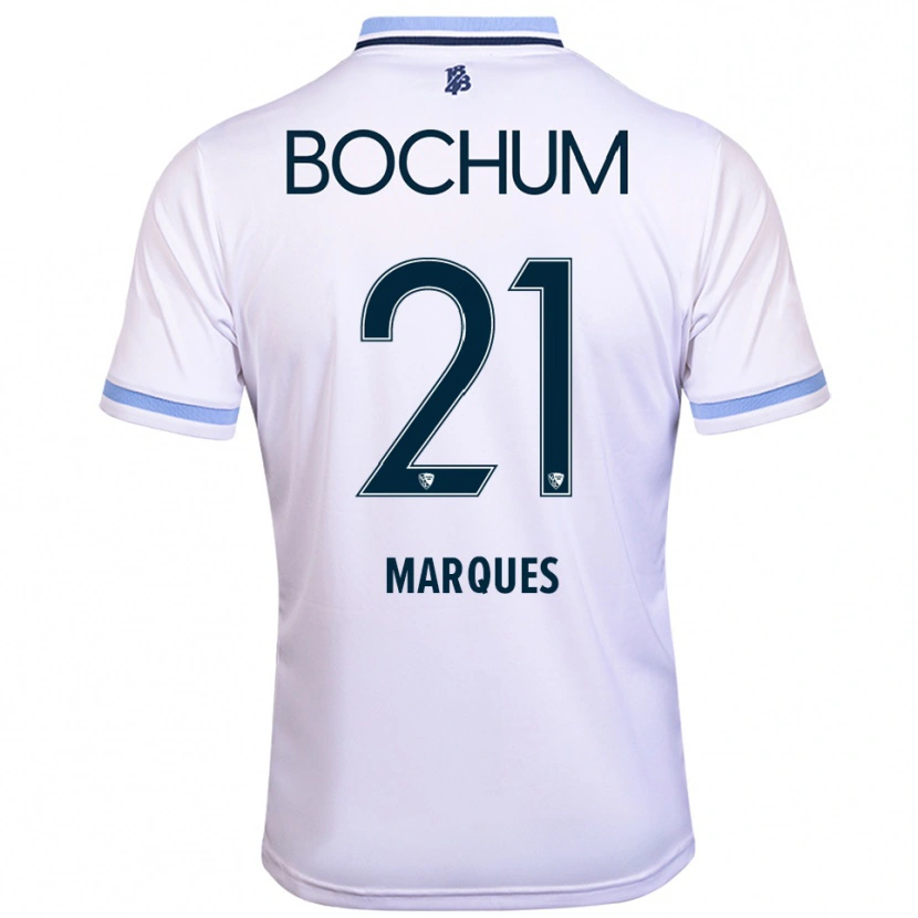 Danxen Heren Anna Marques #21 Wit Hemelsblauw Uitshirt Uittenue 2025/26 T-Shirt België
