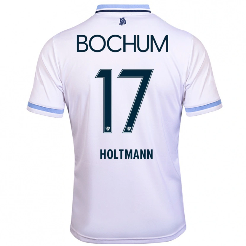Danxen Heren Gerrit Holtmann #17 Wit Hemelsblauw Uitshirt Uittenue 2025/26 T-Shirt België