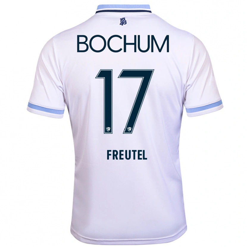 Danxen Heren Sarah Freutel #17 Wit Hemelsblauw Uitshirt Uittenue 2025/26 T-Shirt België