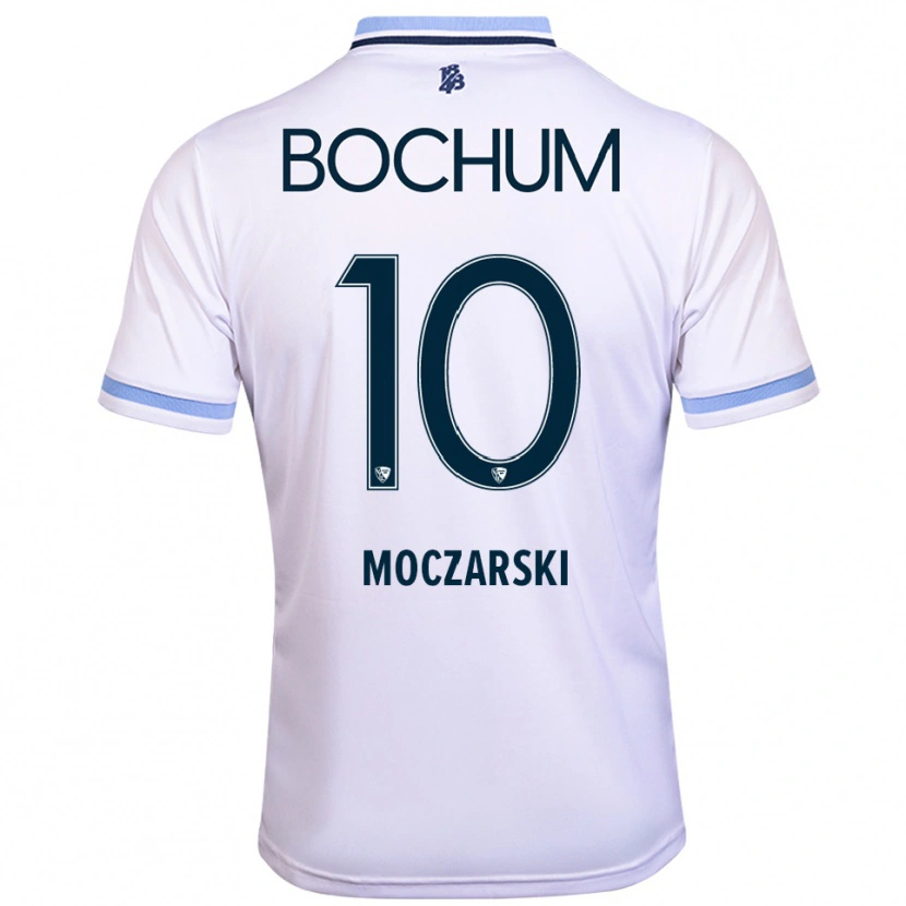 Danxen Heren Anna Moczarski #10 Wit Hemelsblauw Uitshirt Uittenue 2025/26 T-Shirt België