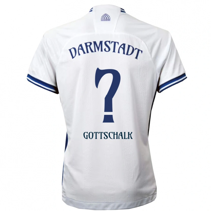 Danxen Heren Tian Gottschalk #0 Wit Blauw Uitshirt Uittenue 2025/26 T-Shirt België