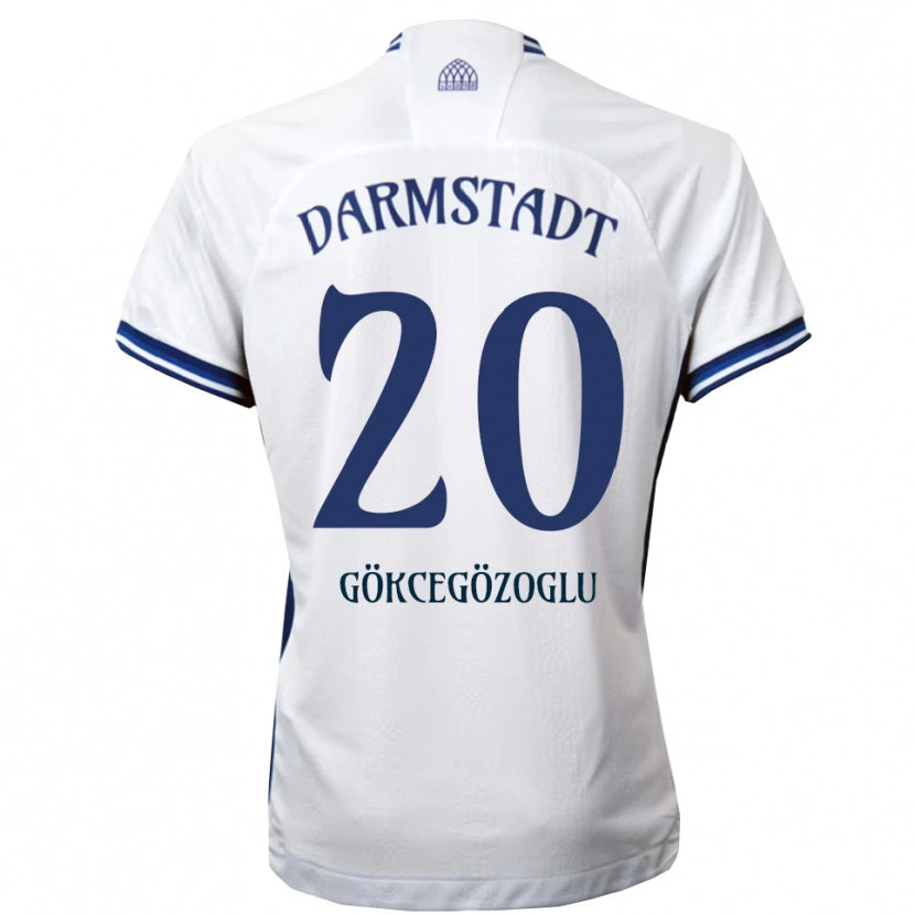 Danxen Heren Musa Gökcegözoglu #20 Wit Blauw Uitshirt Uittenue 2025/26 T-Shirt België