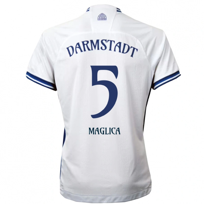 Danxen Heren Matej Maglica #5 Wit Blauw Uitshirt Uittenue 2025/26 T-Shirt België