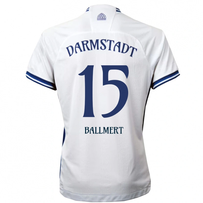 Danxen Heren Markus Ballmert #15 Wit Blauw Uitshirt Uittenue 2025/26 T-Shirt België