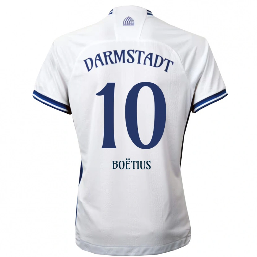 Danxen Heren Jean-Paul Boëtius #10 Wit Blauw Uitshirt Uittenue 2025/26 T-Shirt België