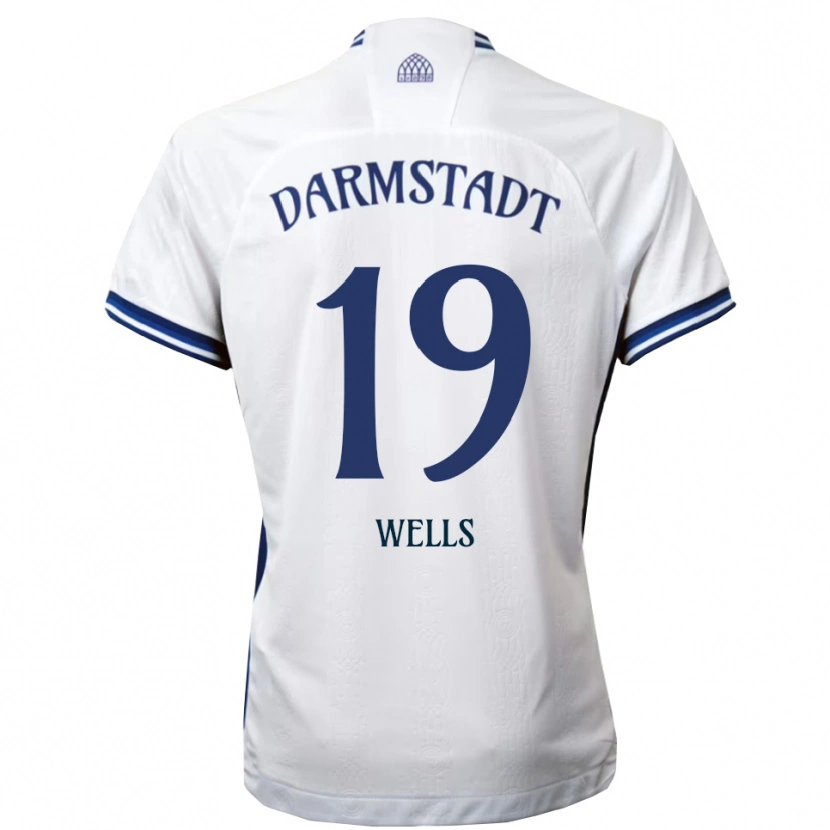 Danxen Heren Finnley Wells #19 Wit Blauw Uitshirt Uittenue 2025/26 T-Shirt België
