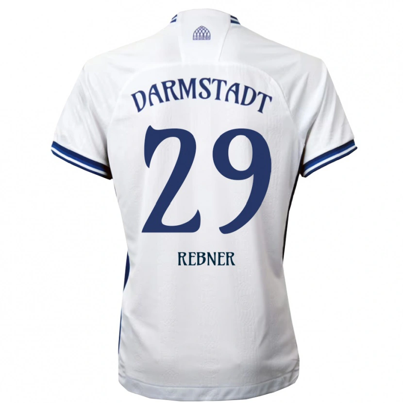 Danxen Heren Kian Rebner #29 Wit Blauw Uitshirt Uittenue 2025/26 T-Shirt België
