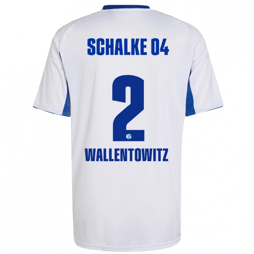 Danxen Heren Mika Wallentowitz #2 Wit Blauw Uitshirt Uittenue 2025/26 T-Shirt België