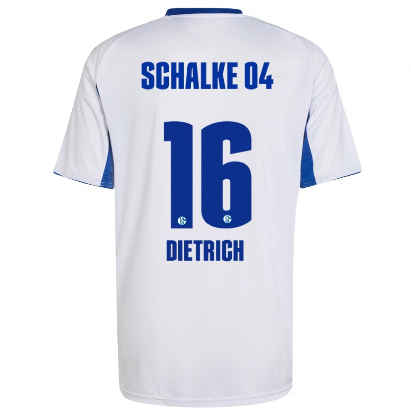 Danxen Heren Tim Dietrich #16 Wit Blauw Uitshirt Uittenue 2025/26 T-Shirt België