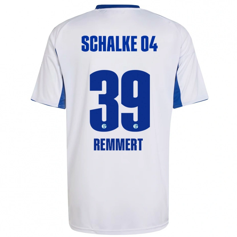 Danxen Heren Peter Remmert #39 Wit Blauw Uitshirt Uittenue 2025/26 T-Shirt België