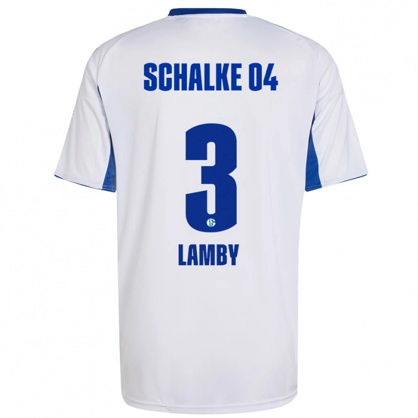 Danxen Heren Max Lamby #3 Wit Blauw Uitshirt Uittenue 2025/26 T-Shirt België