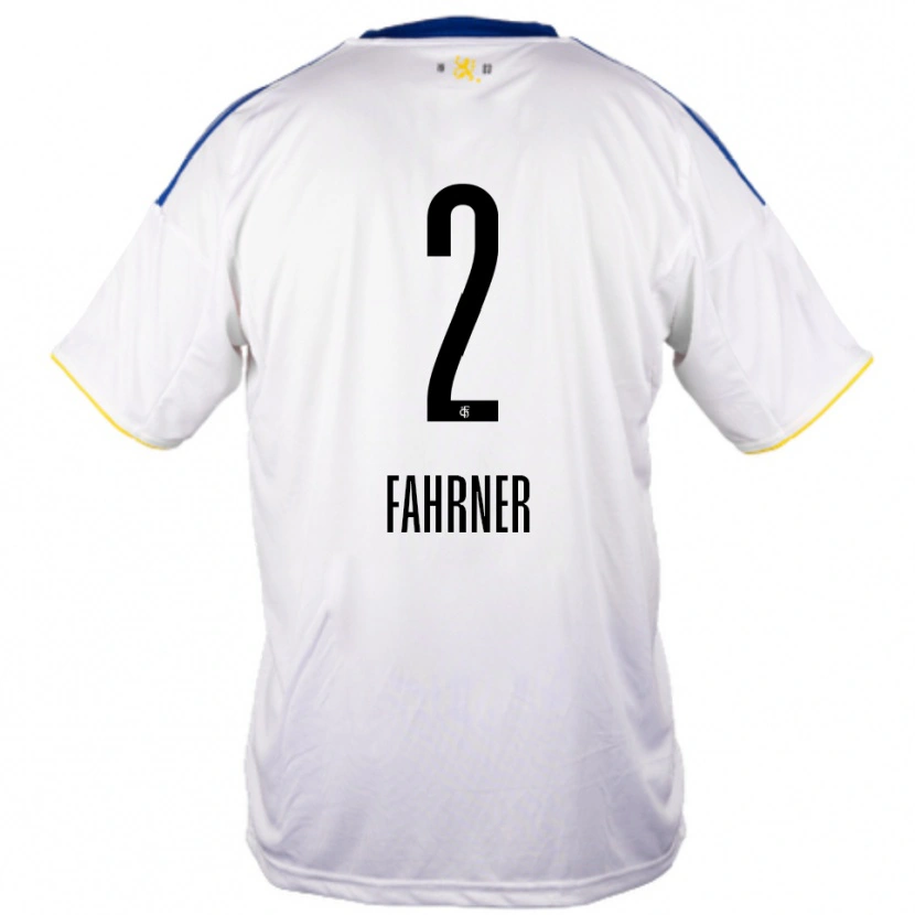 Danxen Heren Philip Fahrner #2 Wit Blauw Geel Uitshirt Uittenue 2025/26 T-Shirt België