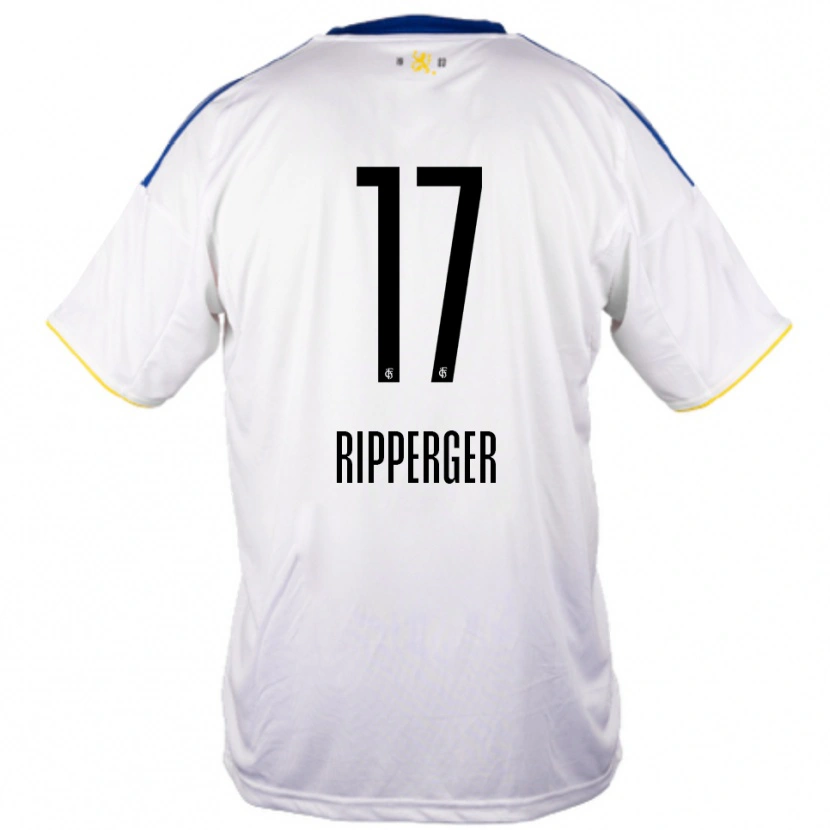 Danxen Heren Lena Ripperger #17 Wit Blauw Geel Uitshirt Uittenue 2025/26 T-Shirt België