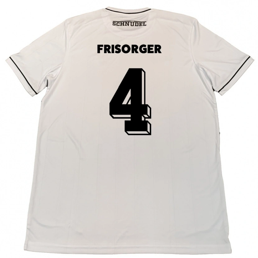Danxen Heren Kevin Frisorger #4 Wit Zwart Uitshirt Uittenue 2025/26 T-Shirt België