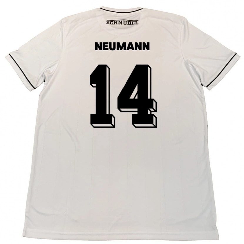 Danxen Heren Felix Neumann #14 Wit Zwart Uitshirt Uittenue 2025/26 T-Shirt België