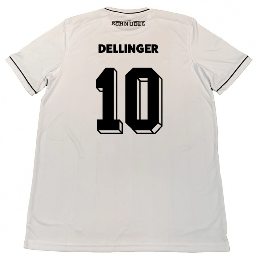 Danxen Heren Michael Dellinger #10 Wit Zwart Uitshirt Uittenue 2025/26 T-Shirt België
