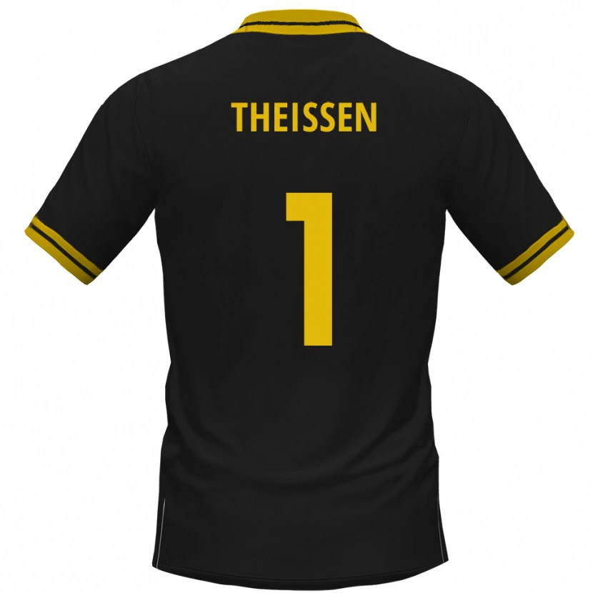Danxen Heren Jarun Theißen #1 Zwart Geel Uitshirt Uittenue 2025/26 T-Shirt België