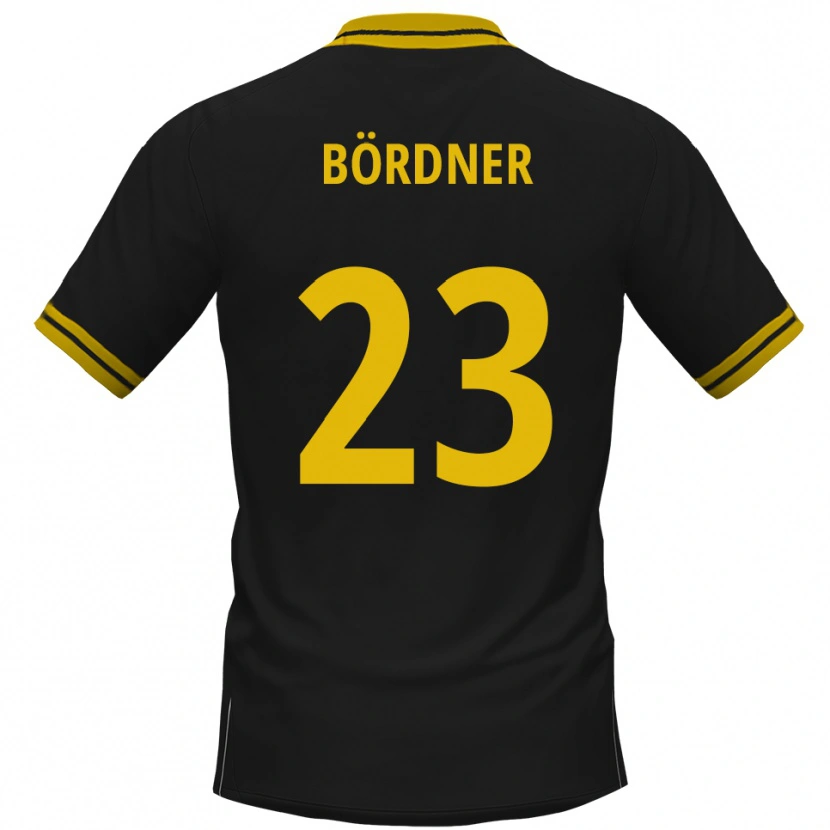 Danxen Heren Elias Bördner #23 Zwart Geel Uitshirt Uittenue 2025/26 T-Shirt België