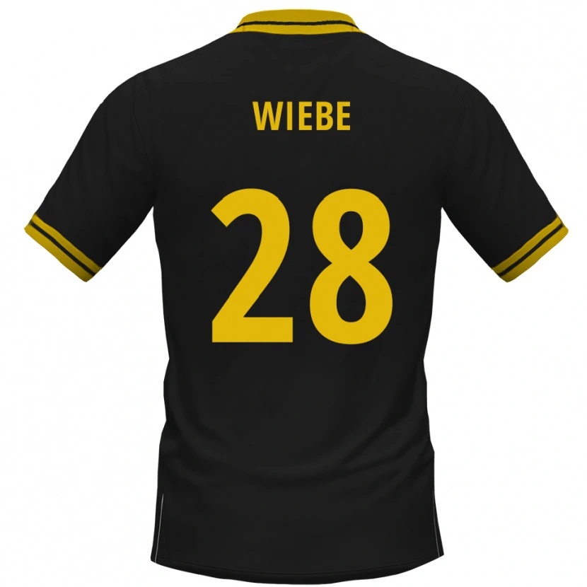 Danxen Heren Danilo Wiebe #28 Zwart Geel Uitshirt Uittenue 2025/26 T-Shirt België