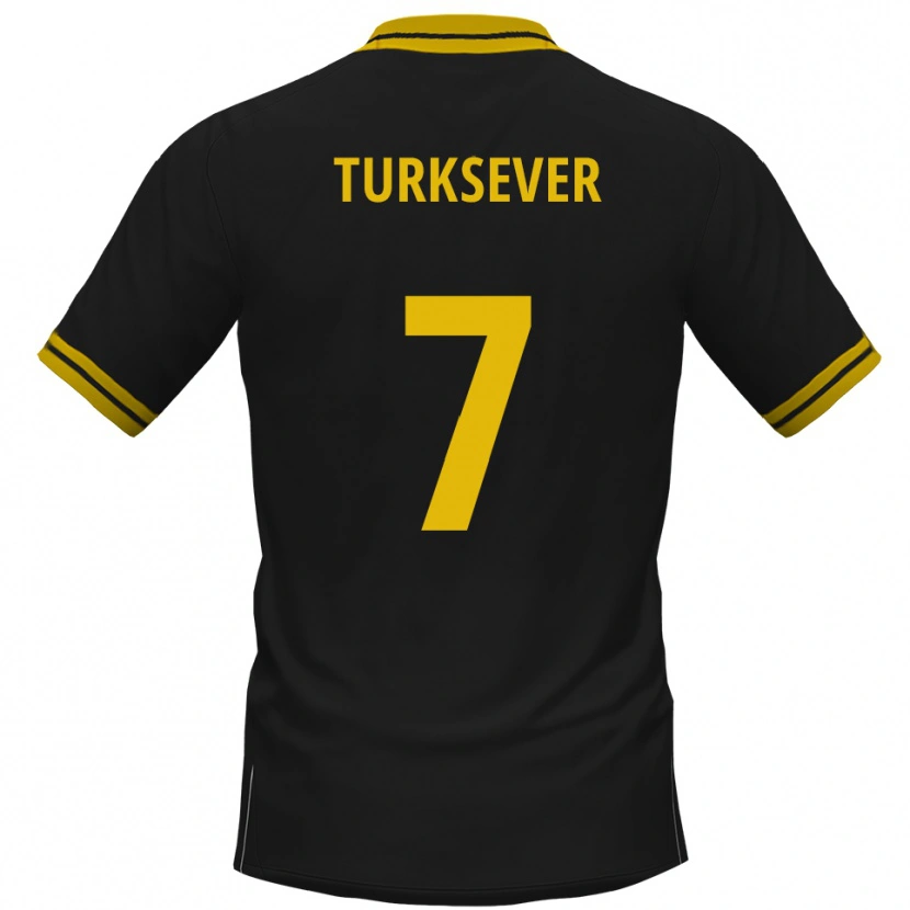 Danxen Heren Emre Türksever #7 Zwart Geel Uitshirt Uittenue 2025/26 T-Shirt België