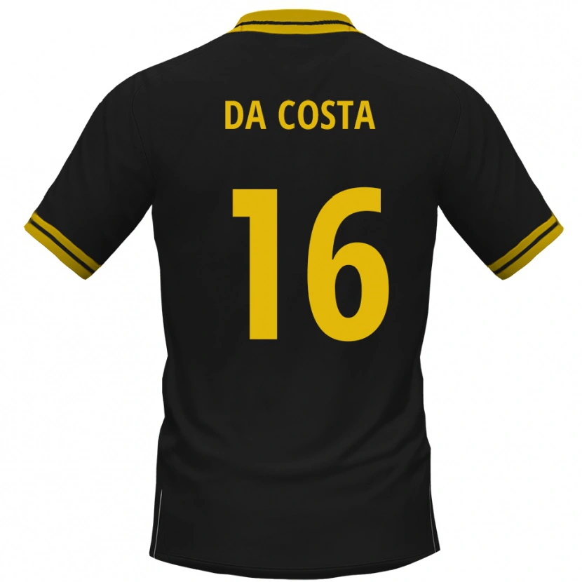 Danxen Heren Fabricio Sylva Da Costa #16 Zwart Geel Uitshirt Uittenue 2025/26 T-Shirt België