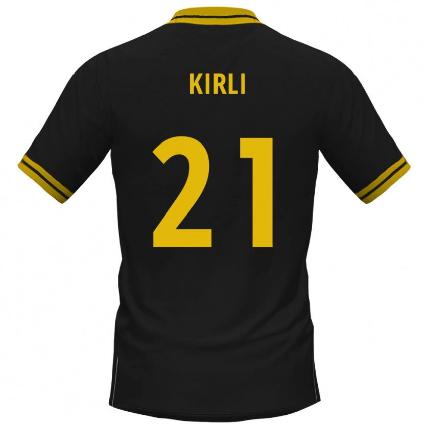 Danxen Heren Celil-Noah Kirli #21 Zwart Geel Uitshirt Uittenue 2025/26 T-Shirt België
