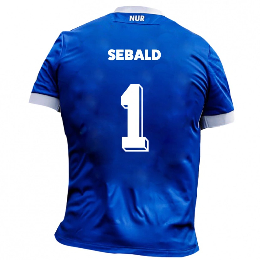 Danxen Heren Alexander Sebald #1 Blauw Wit Uitshirt Uittenue 2025/26 T-Shirt België