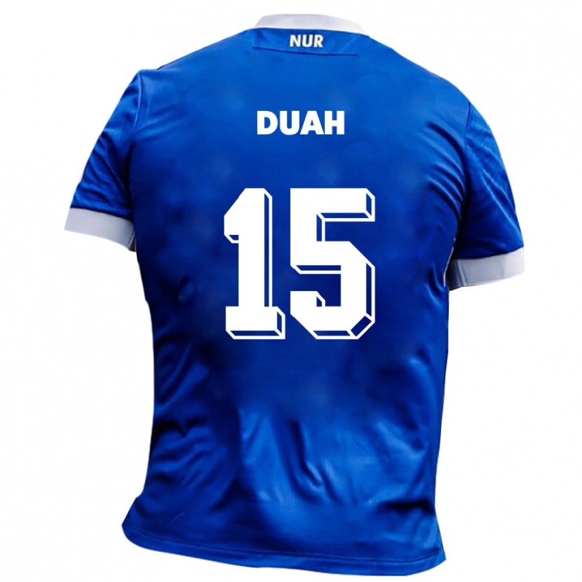 Danxen Heren Dennis Duah #15 Blauw Wit Uitshirt Uittenue 2025/26 T-Shirt België