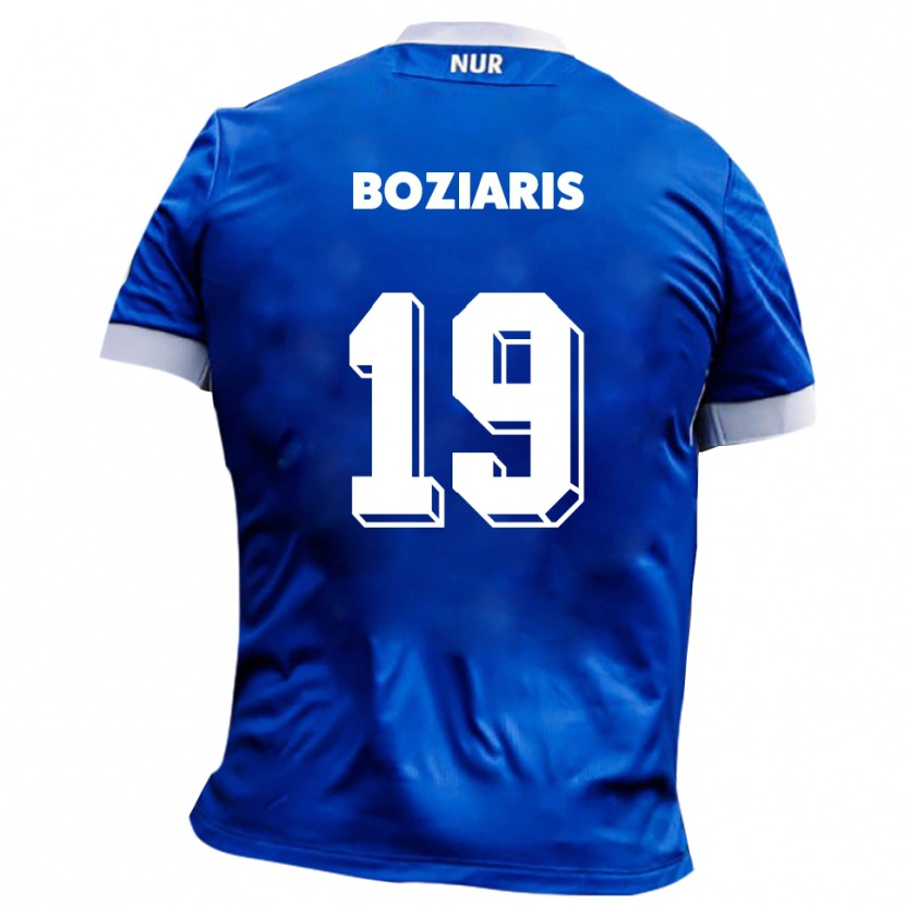 Danxen Heren Jannis Boziaris #19 Blauw Wit Uitshirt Uittenue 2025/26 T-Shirt België