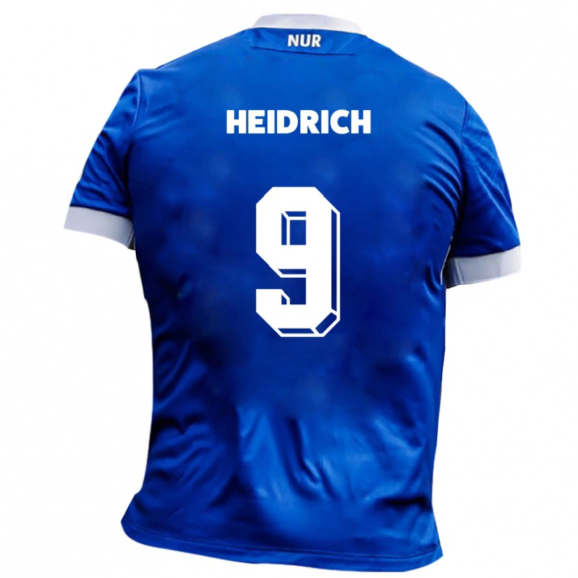 Danxen Heren Phil Heidrich #9 Blauw Wit Uitshirt Uittenue 2025/26 T-Shirt België