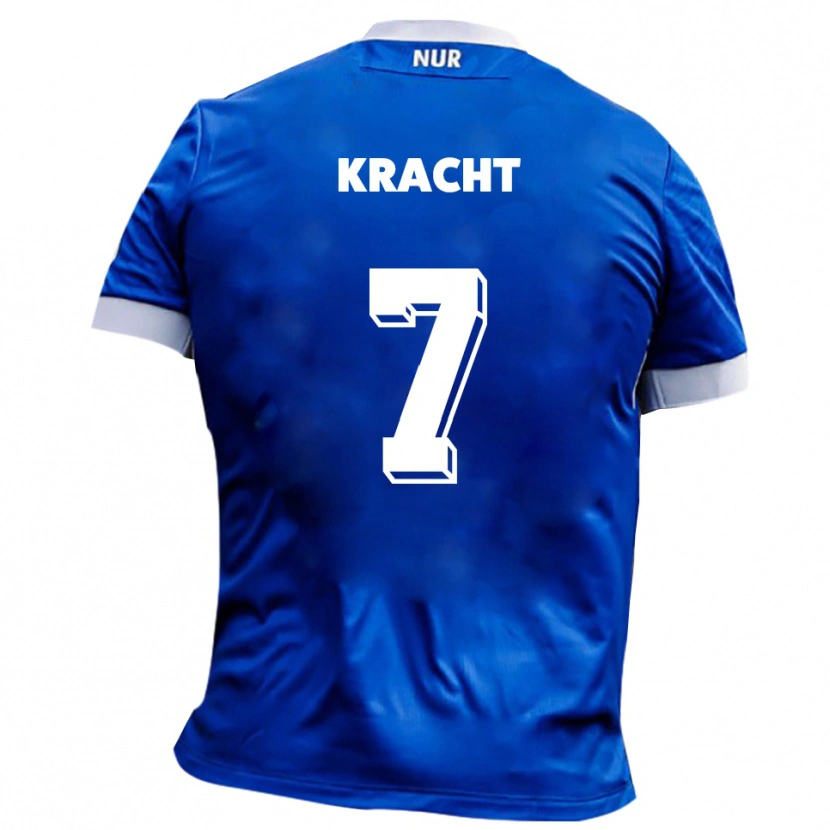 Danxen Heren Edwin Kracht #7 Blauw Wit Uitshirt Uittenue 2025/26 T-Shirt België