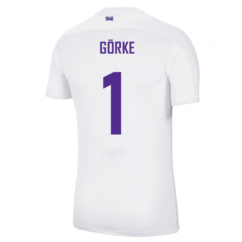 Danxen Heren Arthur Görke #1 Wit Groen Uitshirt Uittenue 2025/26 T-Shirt België