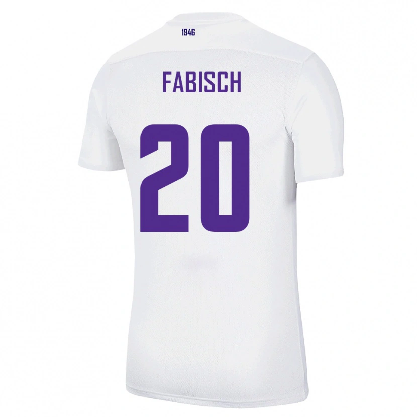 Danxen Heren Jonah Fabisch #20 Wit Groen Uitshirt Uittenue 2025/26 T-Shirt België