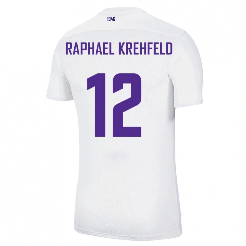 Danxen Heren Luca Raphael Krehfeld #12 Wit Groen Uitshirt Uittenue 2025/26 T-Shirt België