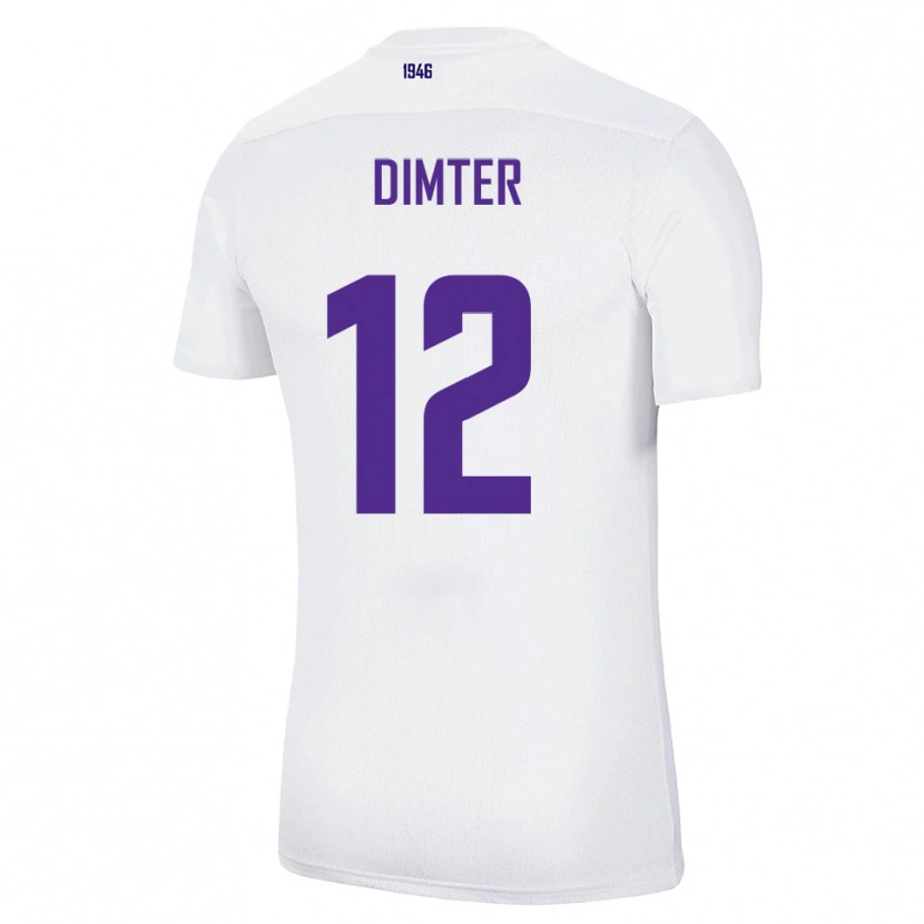 Danxen Heren Noel Dimter #12 Wit Groen Uitshirt Uittenue 2025/26 T-Shirt België