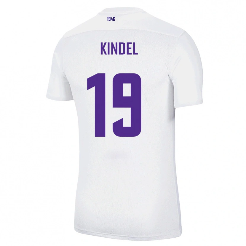 Danxen Heren Maxim Kindel #19 Wit Groen Uitshirt Uittenue 2025/26 T-Shirt België