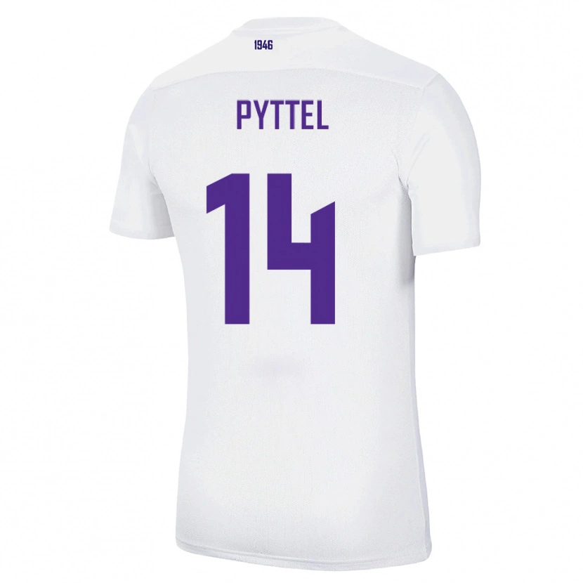 Danxen Heren Henrik Pyttel #14 Wit Groen Uitshirt Uittenue 2025/26 T-Shirt België